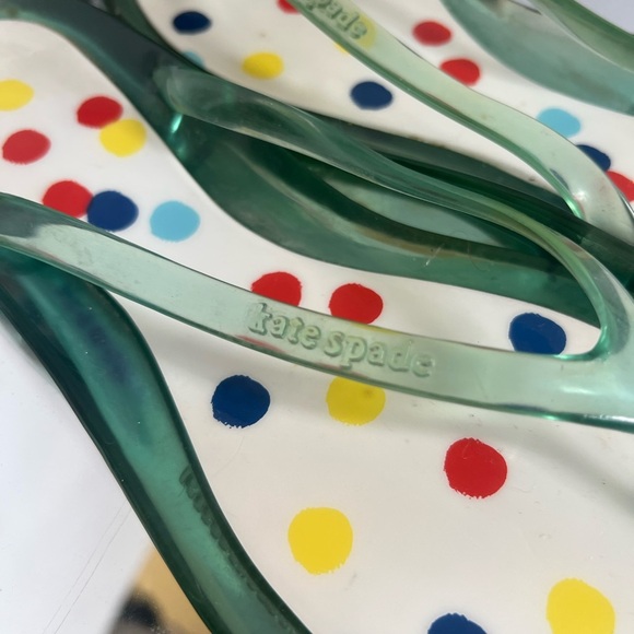 Kate Spade Multicolor Polka Dot jelly Sandals size 8 - Picture 7 of 8